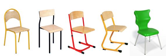 krzesła szkolne