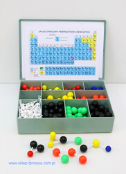 Modele atomów - zestaw do chemii organicznej i nieorganicznej - poszerzony