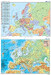 DUO Europa fizyczna z elementami ekologii / Europa polityczna (2017) - dwustronna mapa ścienna