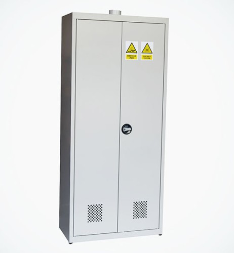 Szafa metalowa z odciągiem do przechowywania odczynników chemicznych