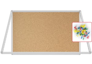 Gablota ogłoszeniowa informacyjna 120x90cm korkowa w aluminiowej ramie ALLboards