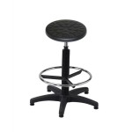 TABORET WARSZTATOWY Z PODNÓŻKIEM SIEDZISKO Z PIANKI POLIURETANOWEJ