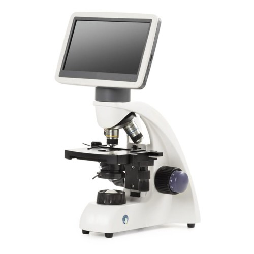 Mikroskop biologiczny cyfrowy 400x LED ekran LCD 7" mechaniczny stolik