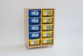 Mobilna szafka w komplecie z 10 zestawami klocków LEGO