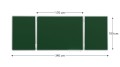 Tablica zielona szkolna typu "tryptyk" 100x170 // 340 cm