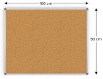Tablica korkowa (rama aluminiowa) 100x80 cm