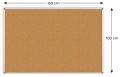 Tablica korkowa (rama aluminiowa) 150x80 cm