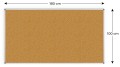Tablica korkowa (rama aluminiowa) 180x80 cm
