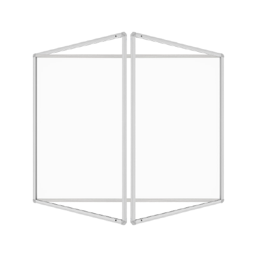 Gablota ogłoszeniowa informacyjna 240x120cm magnetyczna suchościeralna w aluminiowej ramie dwuskrzydłowa