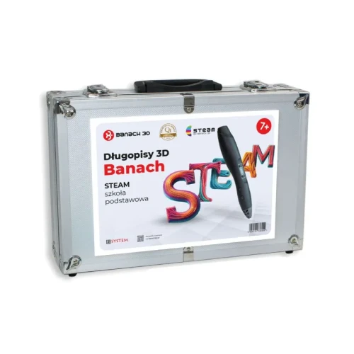 DŁUGOPISY 3D BANACH. STEAM SZKOŁA PODSTAWOWA 7+
