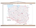 Mapa konturowa Polski administracyjna ćwiczeniowa