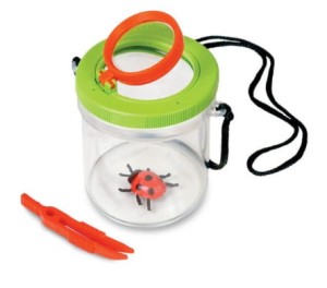 Pojemnik do obserwacji owadów z zawieszką i szczypczykami