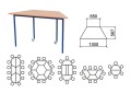 Mobilne stoliki trapezowe
