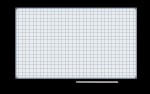 Tablica suchościeralna magnetyczna biała 170x100 cm z nadrukiem - kratka