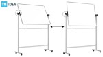 Tablica mobilna TM IDEA® dwustronna obrotowa suchościeralna magnetyczna 170x100 cm – seria FLEX
