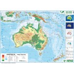 Dwustronna mapa ścienna Australii – fizyczna/polityczna 1:6 200 000