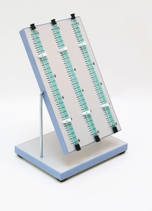 Przyrząd do demonstracji lepkości cieczy - model wahadłowy