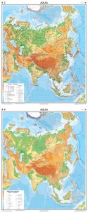 Azja. Mapa ogólnogeograficzna/mapa do ćwiczeń