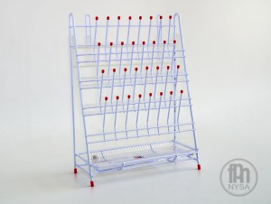 Suszarka laboratoryjna do próbówek z tacką do ociekania 32 stanowiskowa