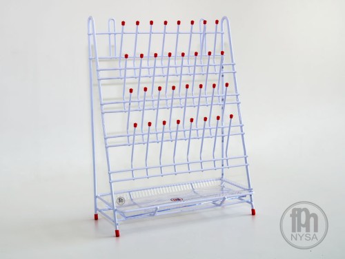 Suszarka do próbówek z tacką do ociekania