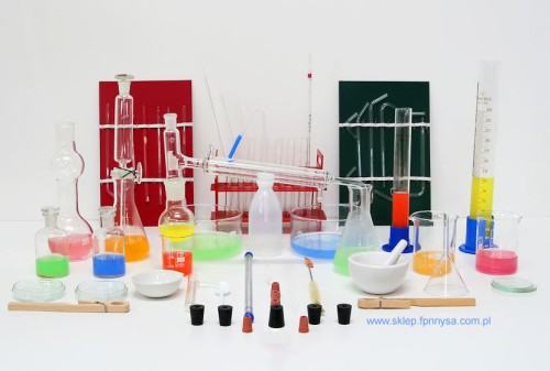 Komplet szkła laboratoryjnego do pracowni chemicznej