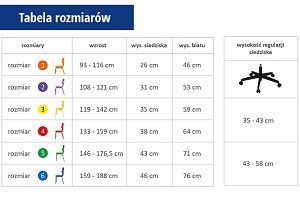 dobre krzesło tabela rozmiarów entelo