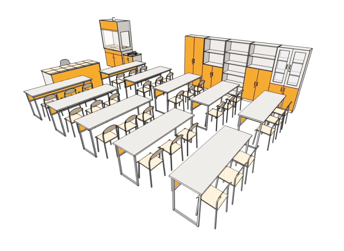 Pracownia szkolna chemiczna 30 stanowiskowa