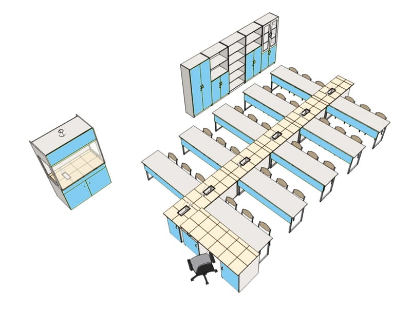 Pracownia chemiczna 30 stanowiskowa