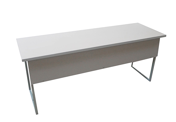 Stanowisko uczniowskie do pracowni przedmiotowej chemicznej z blatemz płyty HPL