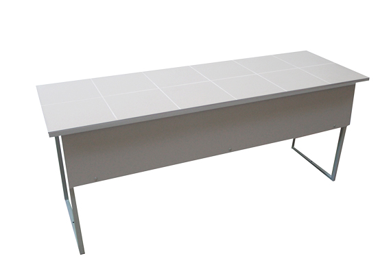 Stół do pracowni przedmiotowej z ceramicznym blatem