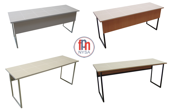 Stół uczniowski 3 osobowy z blatem ceramicznym 